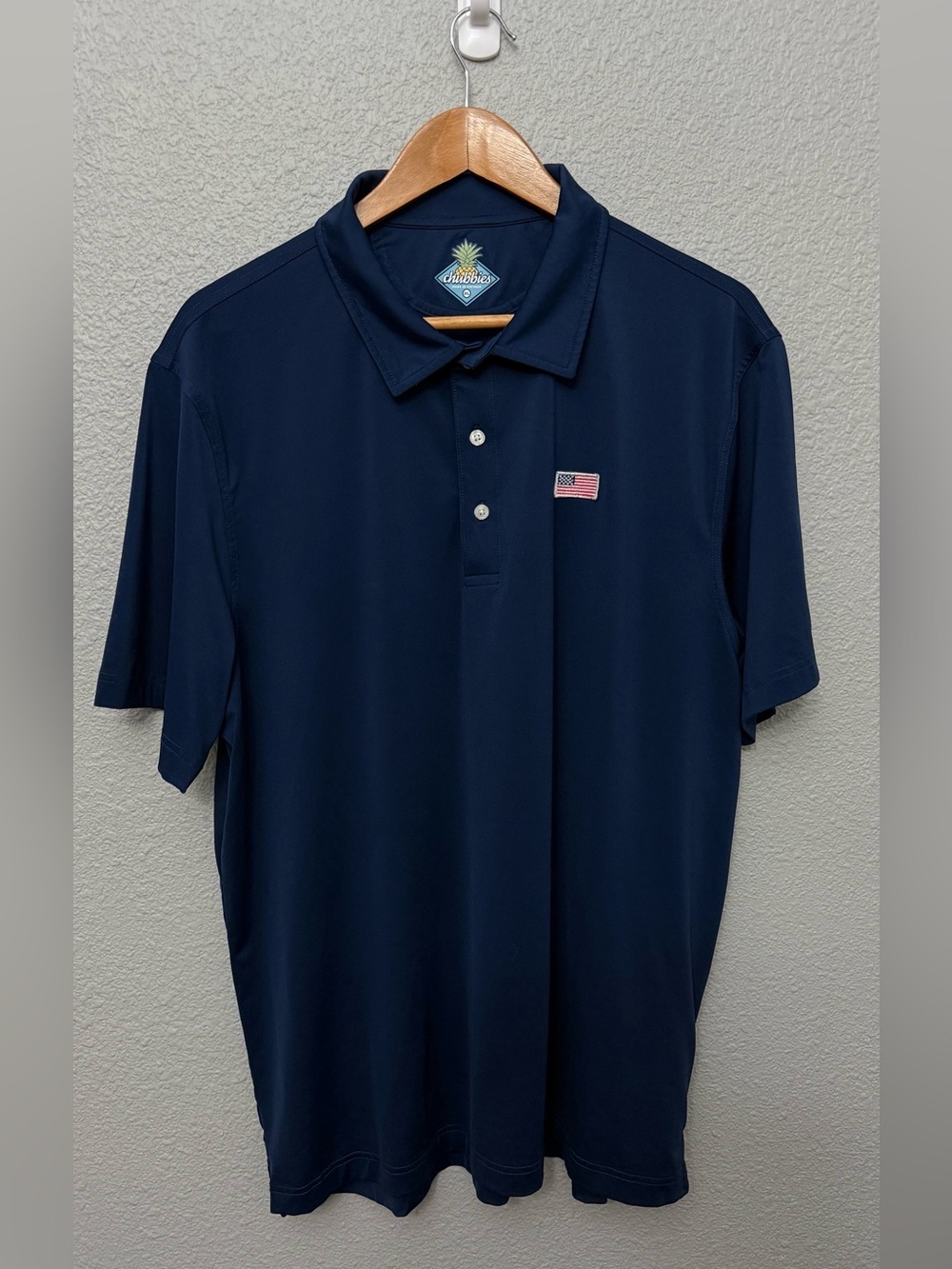 Chubbies “The Out of the Blue” Performance Polo on Navy size XL - Picture 3 of 7